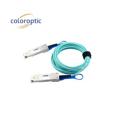 40G QSFP+ 3 - 100m 길이 AOC 액티브 광케이블 인피니밴드 QDR / DDR / SDR