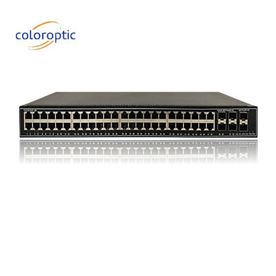포트 48 기가비트 포 스위치 QoS 10/100/1000M POE, 6*10GE SFP+ 포트