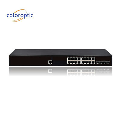 IEEE802.3 레이어 2 POE 스위치 16 4GE SFP 포트 10/100/1000M 1 콘솔 자동 MDI/MDIX