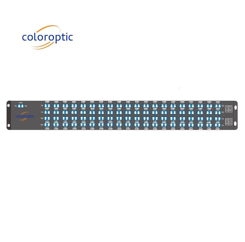 AAWG 96 채널 WDM 모델 듀얼 싱글 모드 파이버 50GHz DWDM WDM 시스템