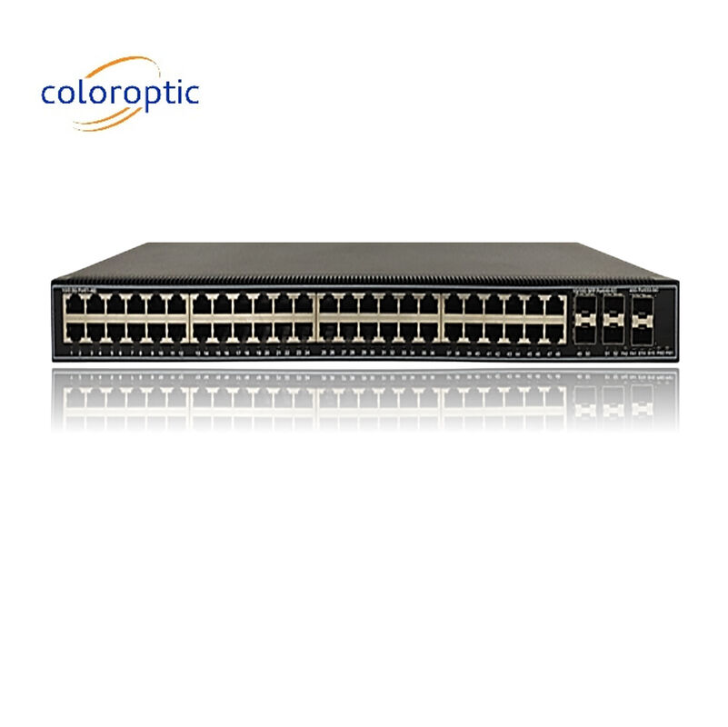 포트 48 기가비트 포 스위치 QoS 10/100/1000M POE, 6*10GE SFP+ 포트