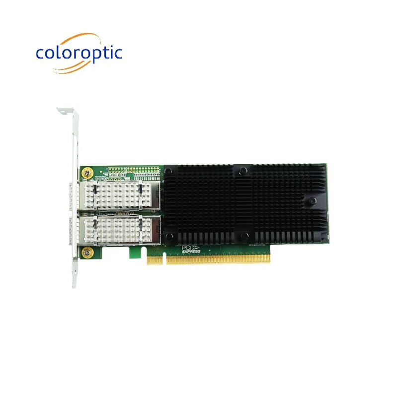 PCIe X16 듀얼 포트 QSFP28 이더넷 네트워크 어댑터 100G 인텔 E810